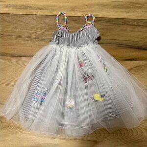 Lola & the boys - Stripe Tulle Dress Size 6